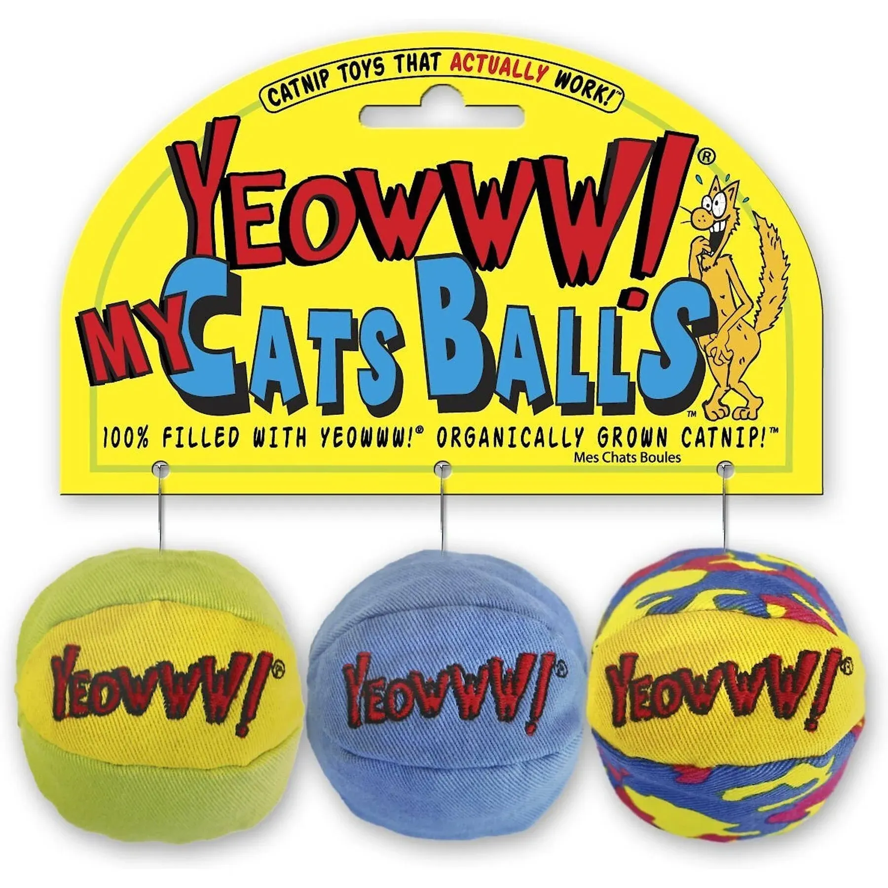 Yeowww! My Cats Balls Catnip Toys