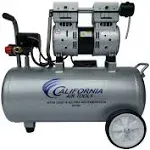 California Air Tools 8010ALFC 1.0 HP Ultra Quiet and Oil-Free Air Compressor, 8 Gallon Aluminum Tank, Lightweight with Wheels, 60 dBA Noise Level, Industrial Series