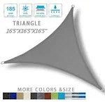 LOVE STORY Triangle Sun Shade Sail Canopy UV Block for Outdoor Patio Garden Backyard