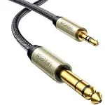 UGREEN Audio Conversion Cable 3.5mm Mini Plug to 6.35mm Standard Plug Male-Male