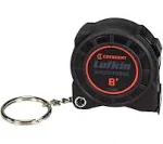 LUFKIN - Tape,Keychain,Black Blade,1/2"X8' (L1108B)