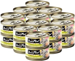 Fussie Cat Premium Tuna with Shrimp Canned Cat Food - 24 pack, 2.82 oz can