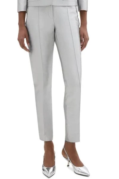 Theory Women's Shantung Silk Slim Pants