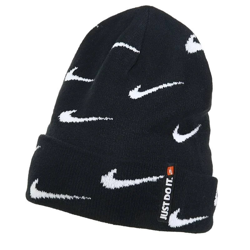 Kids Nike Swoosh Repeat Beanie & Gloves Set