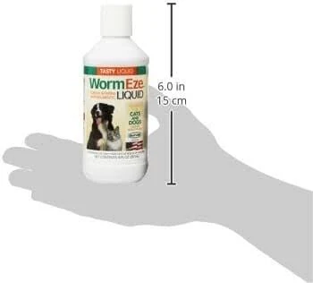 Wormeze Liquid for Dogs & Cats, 8 oz.