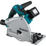 Makita XPS01PTJ 18-Volt X2 LXT Lithium-Ion (36V) Brushless Cordless 6-1/2 inch Plunge Circular Saw Kit (5.0Ah) with 199140-0 39 inch Guide Rail(Sold separately)