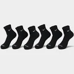 Nike Everyday Plus Cushion Ankle Socks 6-Pair Pack - Black - Socks