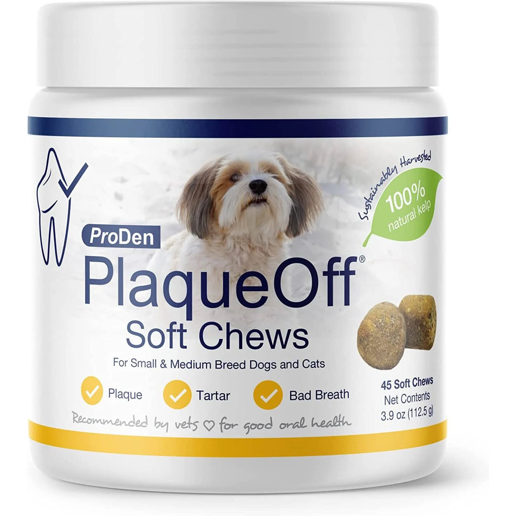 ProDen PlaqueOff Soft Chews Small & Medium Breed 45 ct