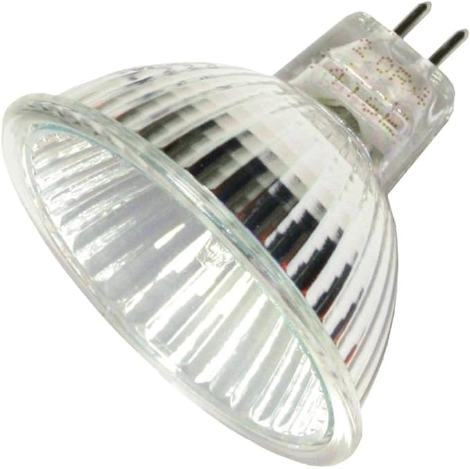 GE 77906 - 35 Watt Halogen Light Bulb - MR16 - ConstantColor Precise IR - Energy Saving - Flood - Glass Face - 5,000 Life Hours - 2,000 Candlepower - 12 Volt