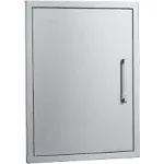 BBQ Access Door Stainless Steel,18" W by 24" H Vertical Single Door Reversible Open Left or Right,Flush Mount for Outdoor Kitchen