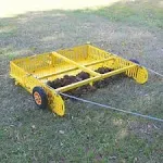 2-in-1 Manure Scoop & Small Trailer Scoop'N'Tow by Farm & Yard - Time-Saving Yard Sweeper for Horse Manure & Other Debris - Tow behind, Versatile & Efficient Cleanup Tool Instead of a Rake/Manure Fork