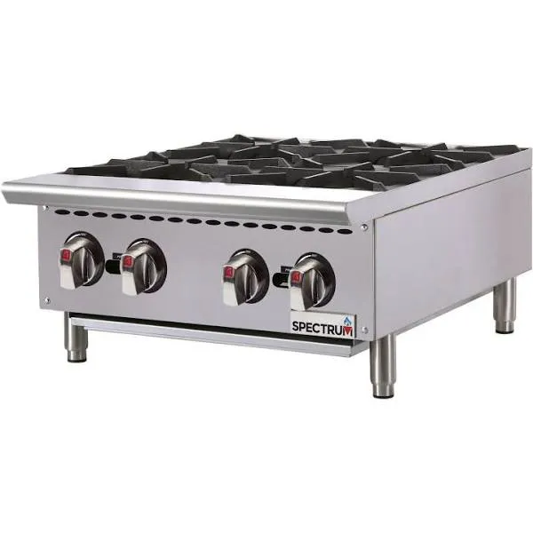 Winco NGHP-4 Natural Gas Hot Plate, 24", Silver