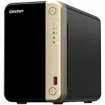 QNAP TS-264 2-Bay High-Performance Desktop NAS. Intel 4C/4T Processor, burst up - New