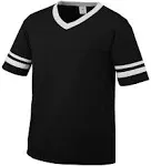 Augusta Sportswear 360 Sleeve Stripe Jersey - Black/White - L