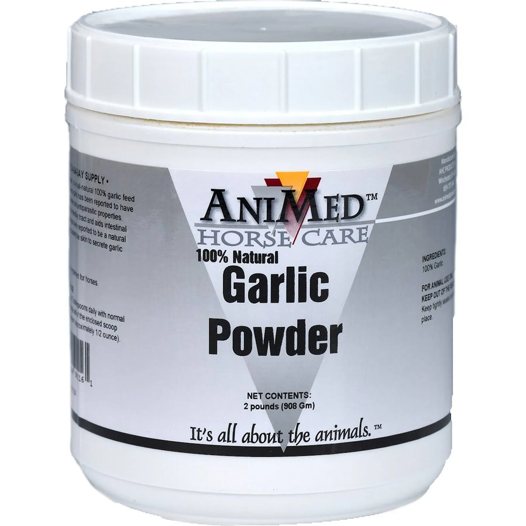 AniMed Natural Garlic Powder Digestive Health & Pest Control Powder Horse Supplement, 2-lb tub