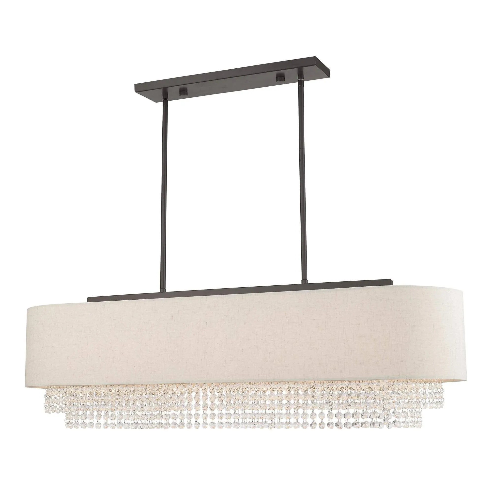 Livex Lighting Carlisle 5 Light English Bronze Linear Chandelier