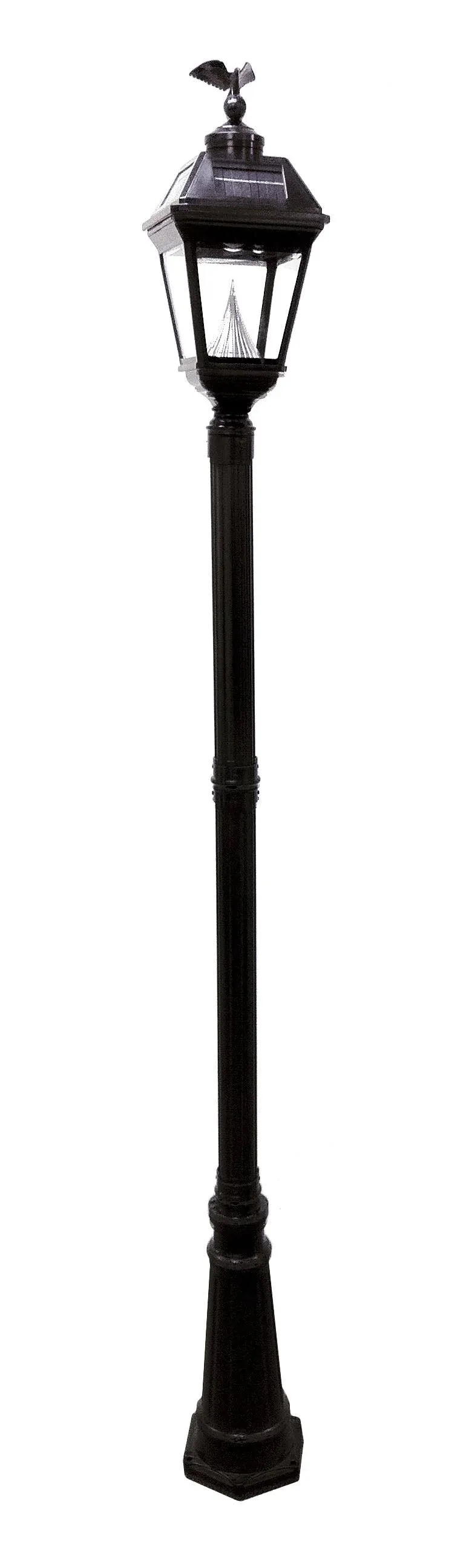 Gama Sonic 97SP0 Imperial 6.5' Black Decorative Post with 3in Fitter