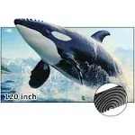 NexiGo 120-Inch Fresnel Projector Screen for Bright Day Light Use, 85% Ambient Light Rejecting ALR Projection Screen for Ultra Short Throw Projector, 16:9 Fixed Frame, Active 3D, HDR