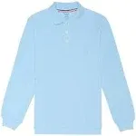 French Toast Boys Long Sleeve Pique Polo Shirt