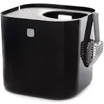 Modkat Litter Box, Top-Entry, Includes Scoop and Reusable Liner - Black