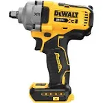 DEWALT 20V MAX Cordless Impact Wrench, 1/2" Hog Ring, Includes LED Work Light and Belt Clip, Bare Tool Only (DCF891B)