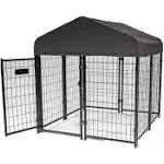 Lucky Dog Stay Series Khaki Studio Jr. Kennel (4 ft. x 4 fAll steel frame with chip and wear-resistant powder coated finisht. x 4 ft.)