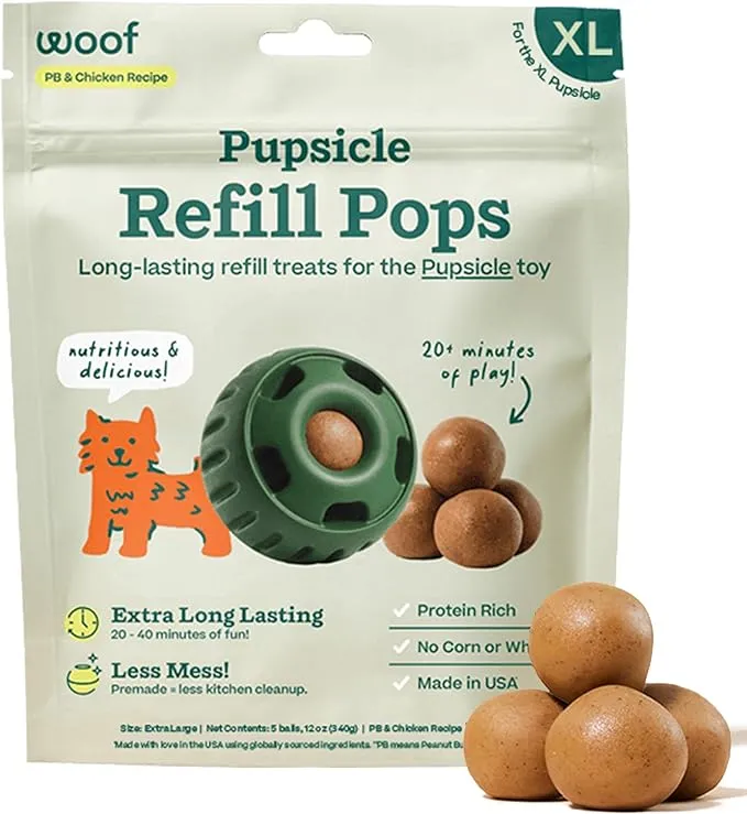 Woof Dog Chicken Peanut Butter Pops - Pupsicle, XL