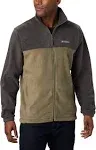 Columbia Men's Steens Mountain 2.0 Full Zip Fleece Jacket - Shark, Stone Green