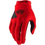 100% Ridecamp Gloves (Large, Red)