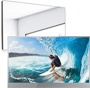 elecsung 22inch Smart Mirror Bathroom TV webOS 1080P IP66 Waterproof with Integrated HDTV(ATSC) Tuner, Built-in Alexa, Speakers, Wi-Fi and Bluetooth,SS215U22-A016 Model 2023