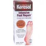 Kerasal Intensive Foot Repair Skin Healing Ointment for Cracked Heels and Dry Feet 1 oz , 2 Count, (Pack of 2)