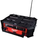 M18 Lithium-Ion Cordless PACKOUT Radio/Speaker with Built-In Charger with M18 175-Watt Powered Compact Inverter