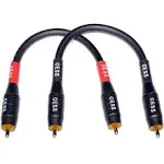 Cess-075-6I Heavy Duty Waterproof RCA Cable, Phono Male to Male (6 In)