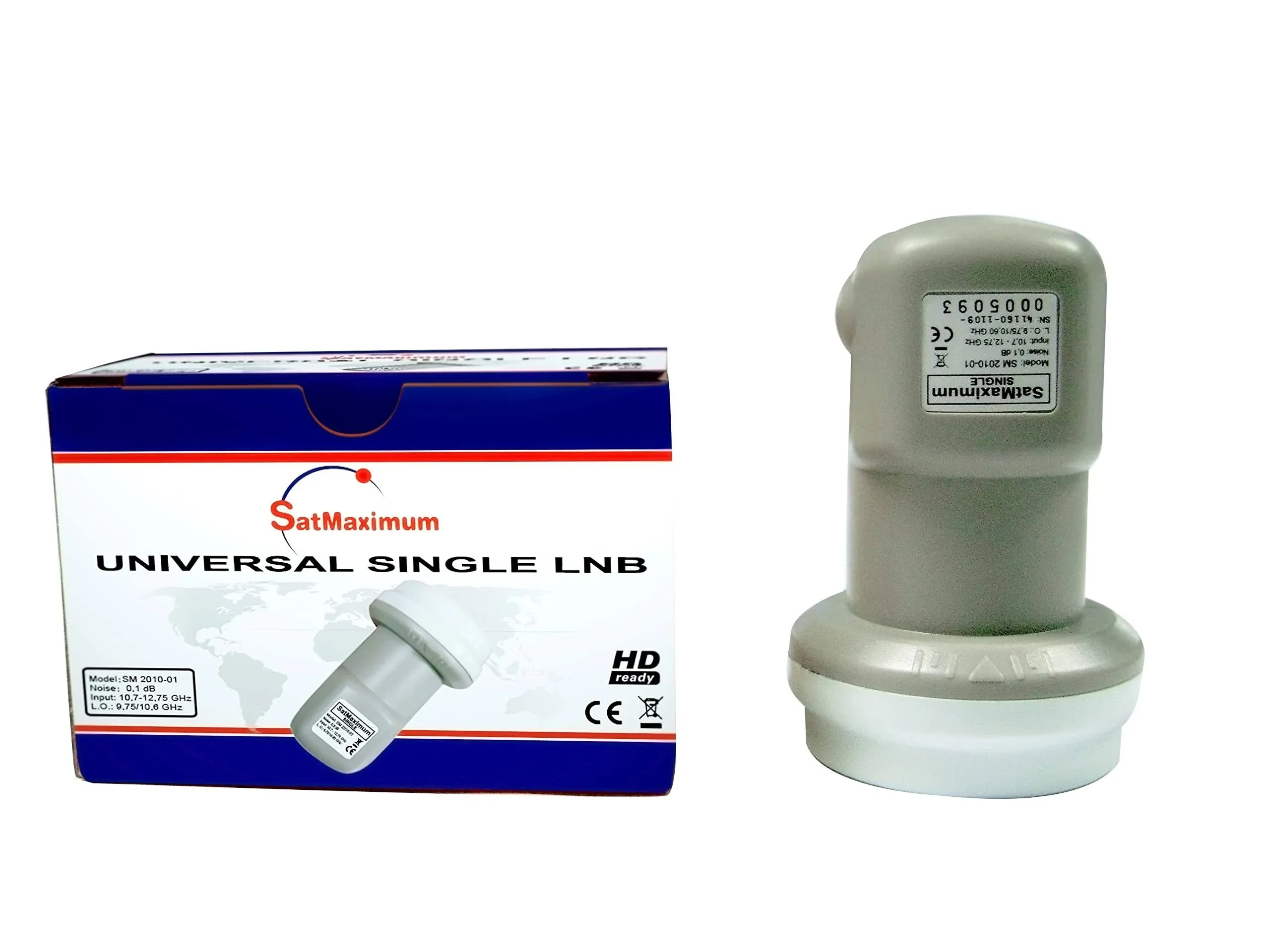 FTA Universal Ku Band LNB, Single, 0.1dB Satellite Dish LNBF, Linear, Polarized (0.1 dB, Single)