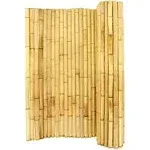 Backyard X-Scapes Natural Bamboo Fencing Decorative Rolled Fence Panel 0.75 in D x 6 ft H x 8 ft L