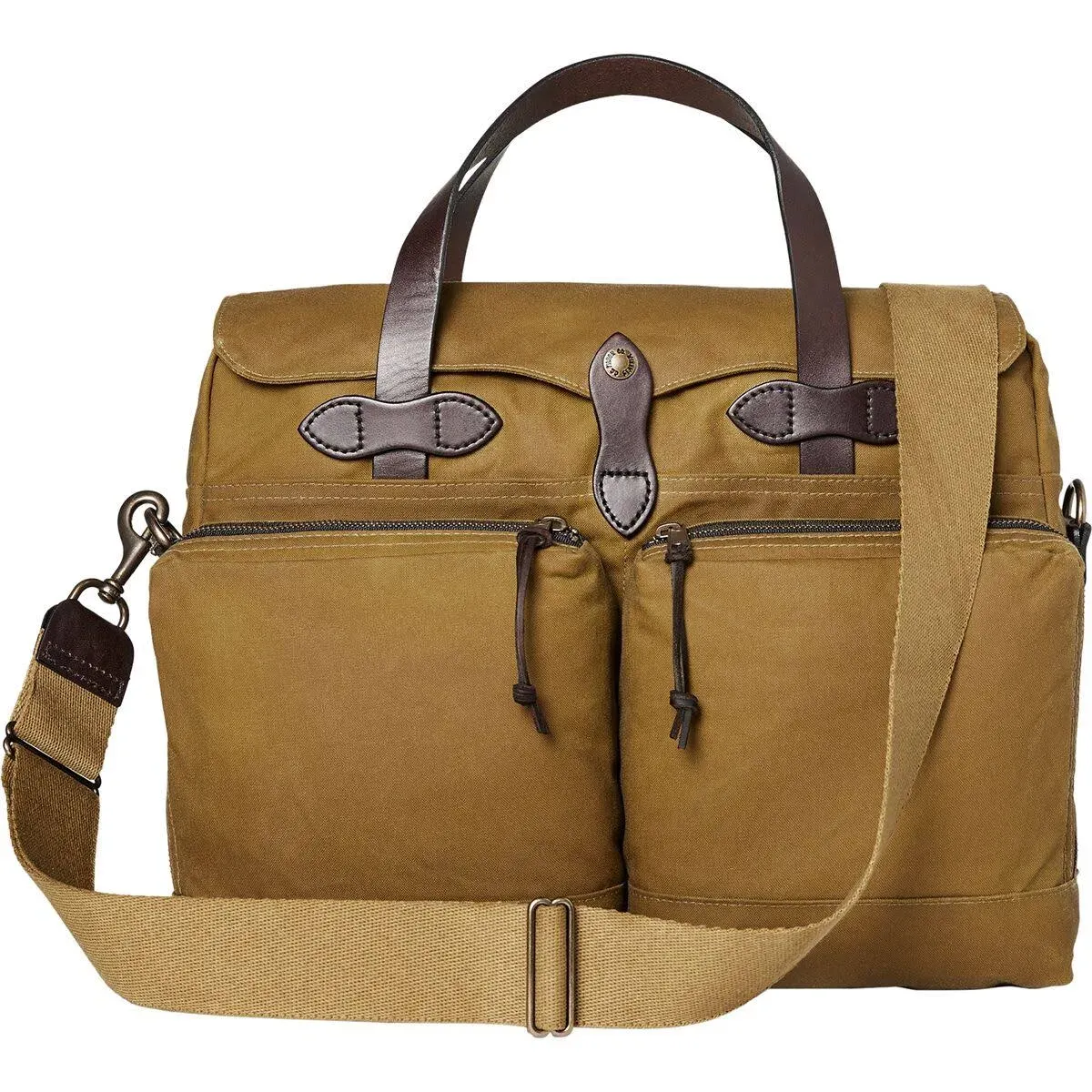 Filson 24 Hour Tin Briefcase Dark Tan One Size