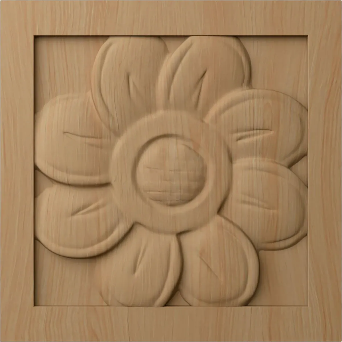 Ekena Millwork ROS03X03X01SFAL Medium Sunflower Rosette, 3 1/2-Inch x 3 1/2-Inch ...