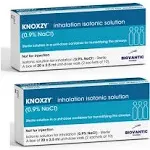 Knoxzy Sterile Isotonic Saline Solution 0.9% - Sodium Chloride NaCl - Inhalation Saline Solution for Humidifying The Airways – 20 x 2.5 ml Unit Dose