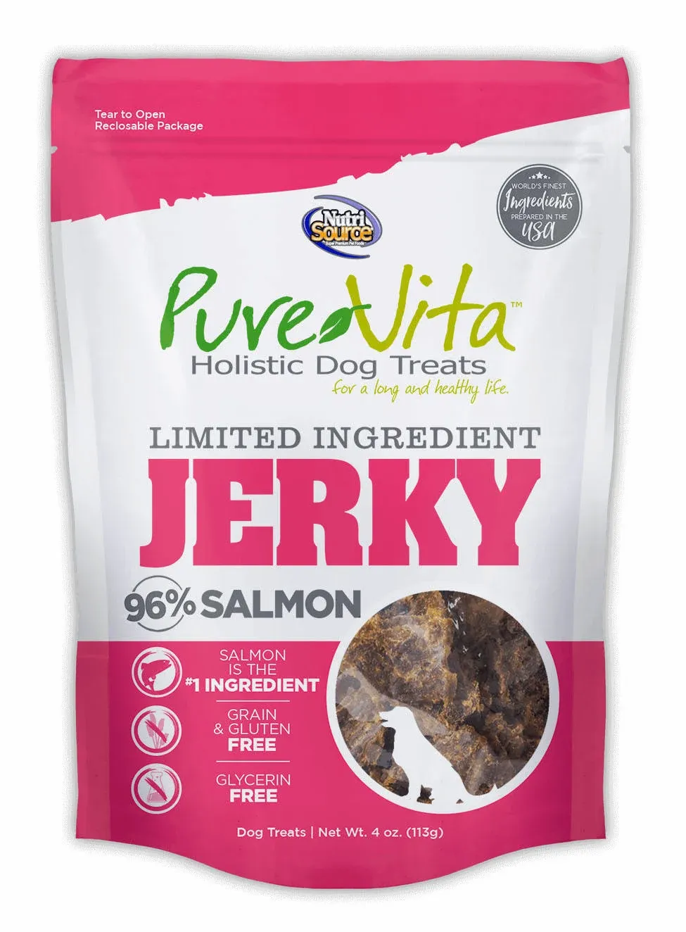 PureVita Beef Jerky Strips Dog Treats - 4 oz.