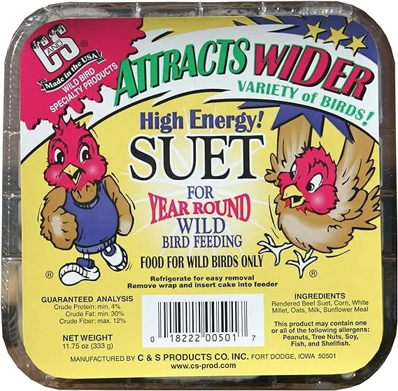 C&S 11.75 oz. High Energy Treat Suet Pack of 12