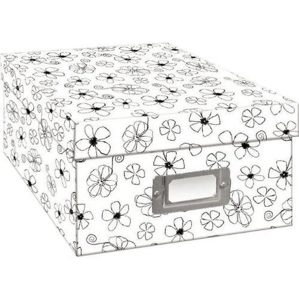 Photo Storage Box-4.5&#034;X8&#034;X11<wbr/>.5&#034; Assorted Black &amp; White