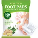 100 Pack Foot Pads, Ginger Oil Bamboo Charcoal Foot Pads, Foot Care Patch, Effective Feet Health Patches, Better Sleep Quality