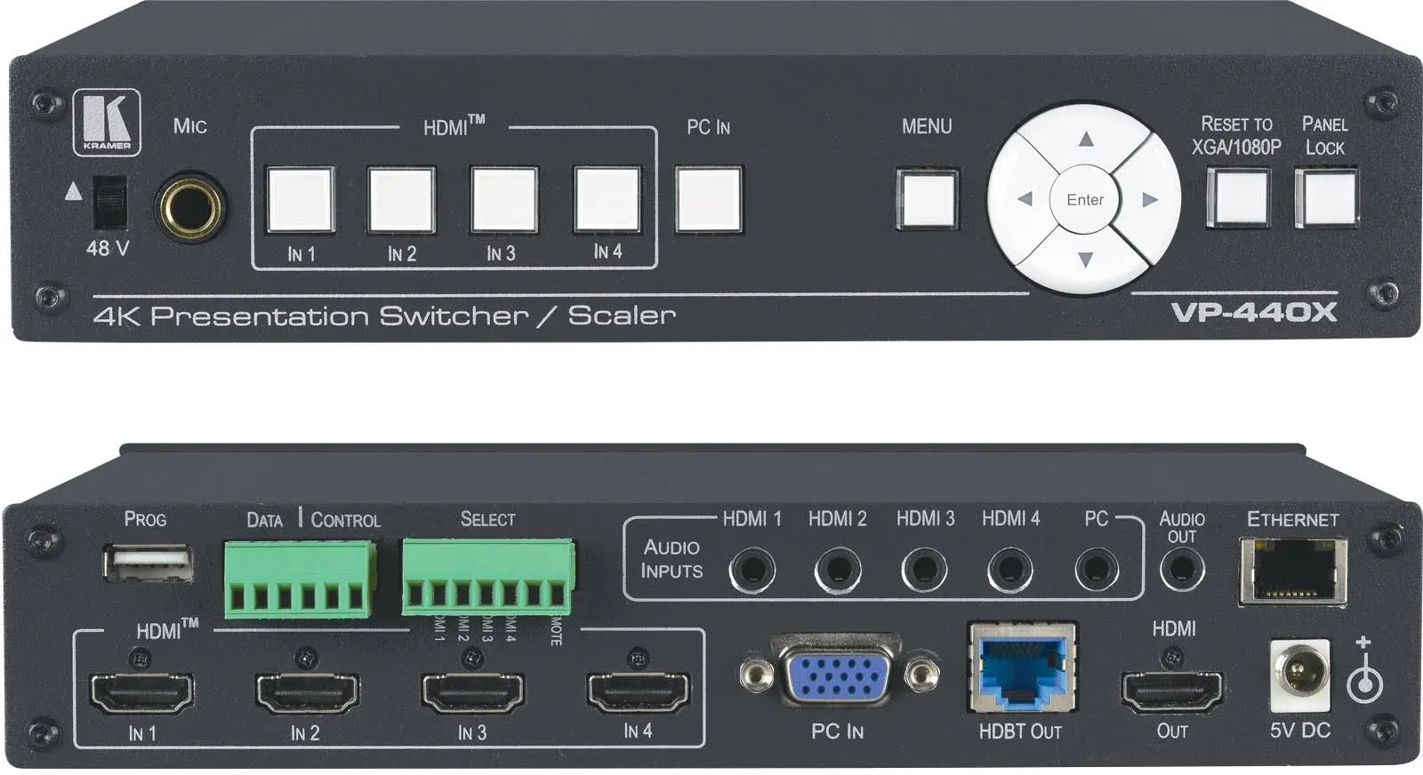 Kramer VP-440X 18G 4K Presentation Switcher/Scaler