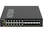 Netgear - XSM4324-100NES - Netgear AV Line M4350-12X12F Ethernet Switch - 12 Ports - Manageable - 10 Gigabit Ethernet - 10GBase-X, 10GBase-T - 3 Layer Supported - Modular - 240 W Power Consumption - Optical Fiber - 1U High - Rack-mountable, Table Top -