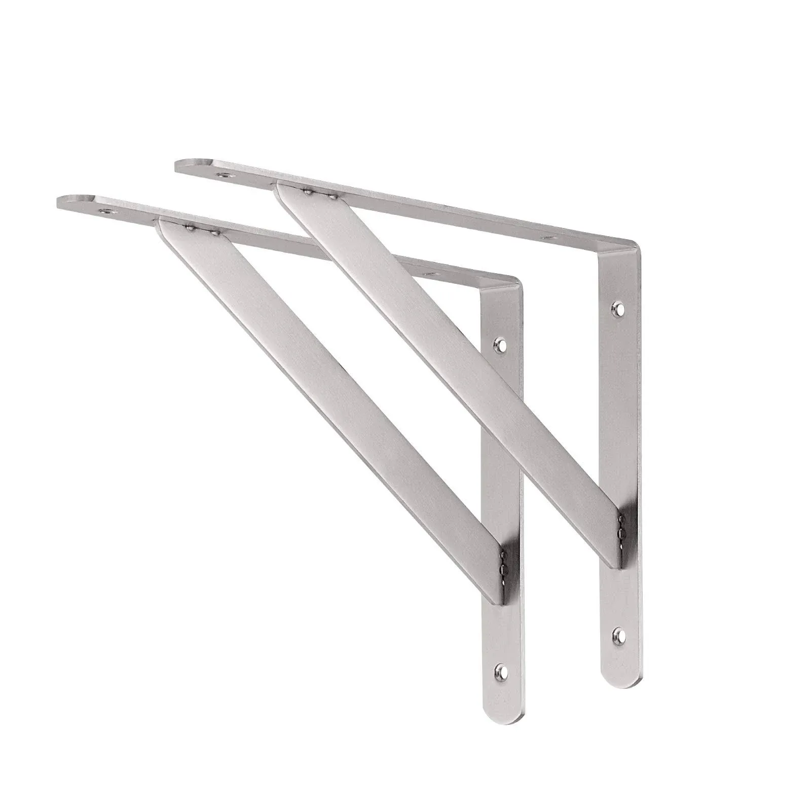 CUZURLUV Shelf Bracket, 8” Max Load: 220 lb Heavy Duty Stainless Steel Bracket ...