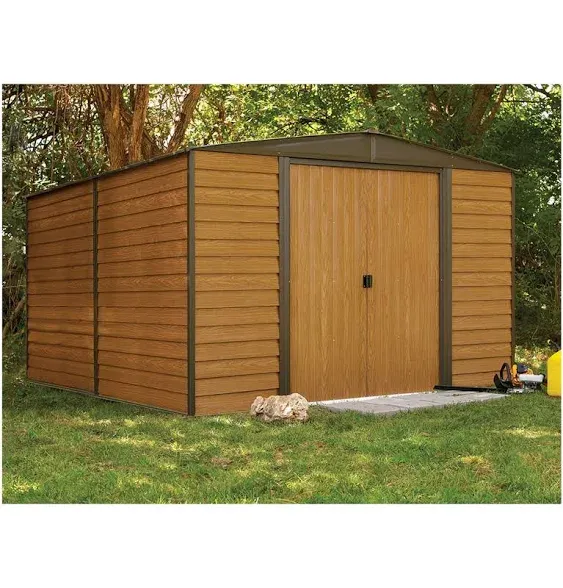 Arrow 10-ft x 8-ft Woodridge Galvanized Steel Storage Shed