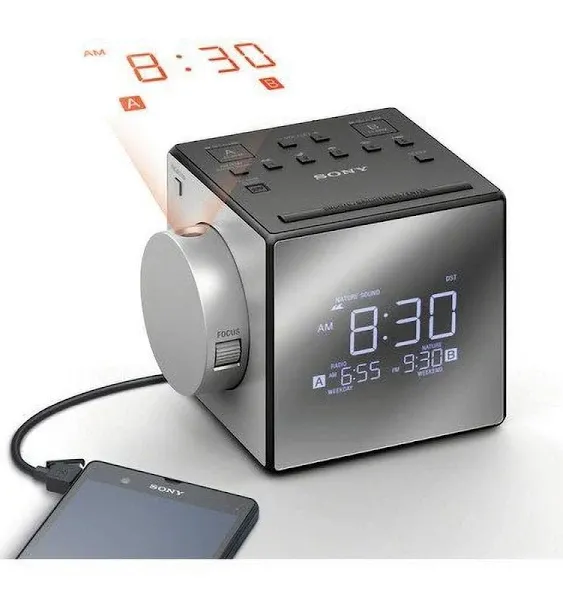 Kubicle Sony Compact AM/FM Dual Alarm Clock Radio