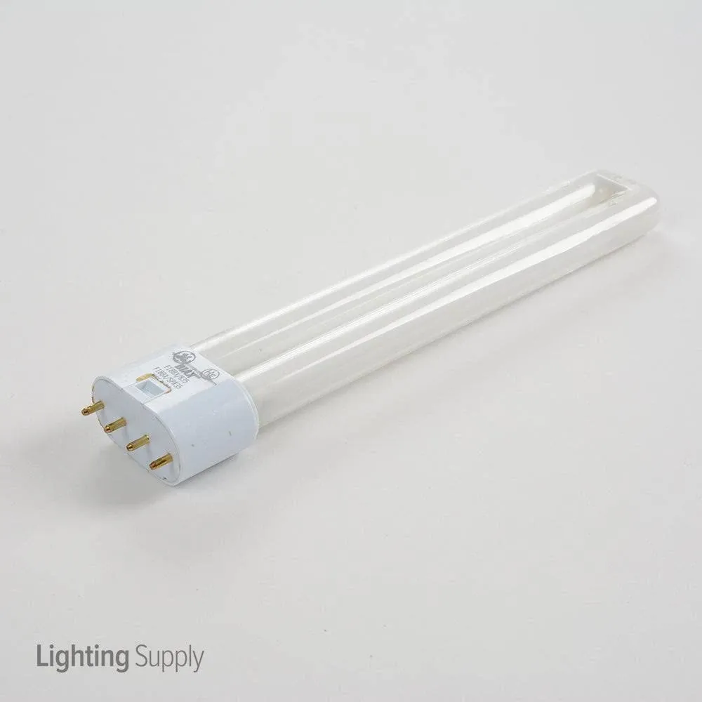 GE F18BX/SPX35 18W T5 Twin Tube Compact Fluorescent 3500K 82 CRI 4-Pin 2G11 Plug-In Base Bulb (16053)