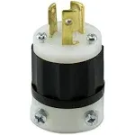 Leviton 4770-C Black Locking Plug L7-15P