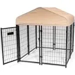 STAY Series Studio Jr. 4x4x4.3 Ft Roofed Steel Frame Dog Kennel (Open Box)